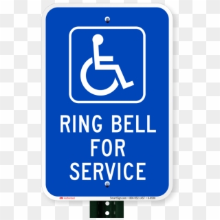Ring Bell For Service Signs - Handicapped Sign, HD Png Download