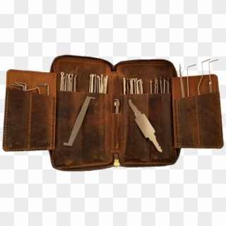 60 Piece Lock Pick Set - Leather, HD Png Download