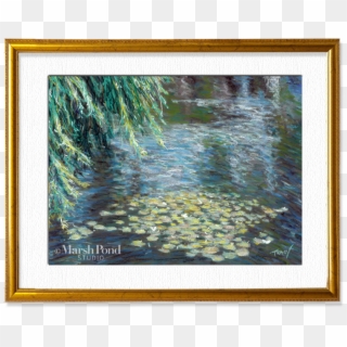 Mystic Water Lilies Print - Picture Frame, HD Png Download