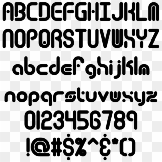 Techno Techno Overload Example - Bubble Font, HD Png Download