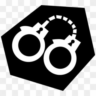 Handcuffs Physical Restraint Vector Image Illustration - Circle, HD Png Download