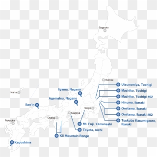 Japan Race Tracks Map, HD Png Download