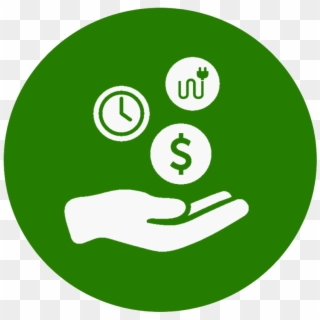 Save Time Power Money - Circle, HD Png Download