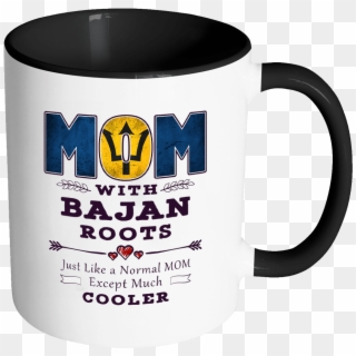 Robustcreative-best Mom Ever With Bajan Roots - Mug, HD Png Download