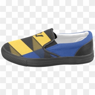 The Flag Of Barbados Men's Slip-on Canvas Shoes - Outdoor Shoe, HD Png Download
