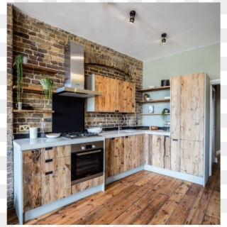 Bespoke Cabi Maker And Joiner Brandler London Reclaimed - Raw Wood Furniture Kitchen, HD Png Download