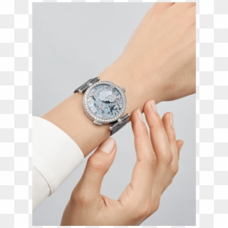 Lady Arpels Ronde Des Papillons Watch,shiny Alligator,, HD Png Download