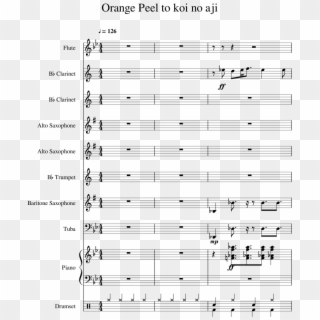 Orange Peel To Koi No Aji Sheet Music 1 Of 26 Pages - Sheet Music, HD Png Download