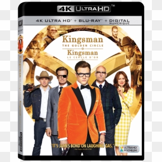 Blu-ray Uhd - Kingsman Golden Circle Bluray, HD Png Download