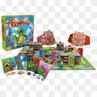 Rampage Is A Dexterity Game Of Giant Godzilla-like - Terror In Meeple City Game, HD Png Download