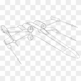 Star Wars, Spaceship, X-wing, Rebellion - X Wing Coloring Pages, HD Png Download