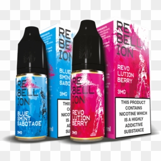 Rebellion E-liquid 3mg Blue Smint Sabotage And Revolution - Rebellion E Liquid, HD Png Download
