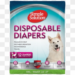 Simple Solution True Fit Disposable Dog Diapers For - Dog Diapers Male Dogs Xxl, HD Png Download
