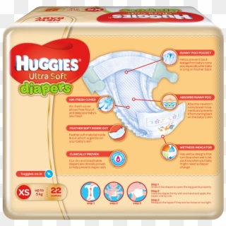 Huggies Ultra Soft Diapers For New Born - Huggies, HD Png Download