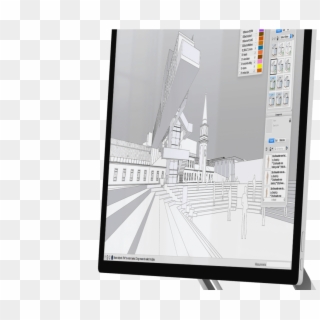 Surface Studio Sketchup 1 - Computer Monitor, HD Png Download