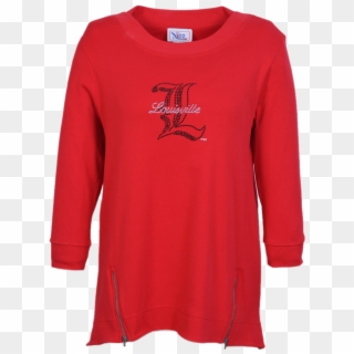 Louisville Front Zip Shadow L - Long-sleeved T-shirt, HD Png Download