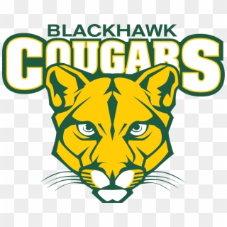 Cougar With Full Name - Blackhawk High School Logo, HD Png Download