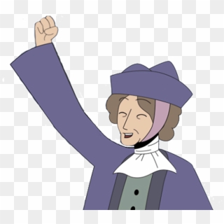 Emmeline Pankhurst Holding Her Fist In The Air And - Cartoon, HD Png Download
