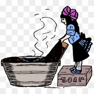 Young Lady Doing Laundry Icons Png - ซักรีด Png, Transparent Png