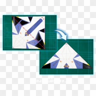 Here's How To Make Your Own Origami Arwing - Triangle, HD Png Download