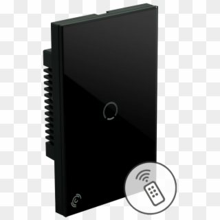 Rf & Touch Light Switch 1 Gang Black Us Series - Electronics, HD Png Download