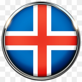 Iceland, Flag, Europe, National, Country - Bandera De Islandia En Circulo, HD Png Download