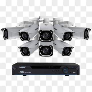 Ip Camera System With 8 Ultra Hd 4k Security Cameras - Mirrorless Interchangeable-lens Camera, HD Png Download