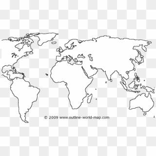 Download Www Outline World Map Com - World Map High Resolution Blank, HD Png Download