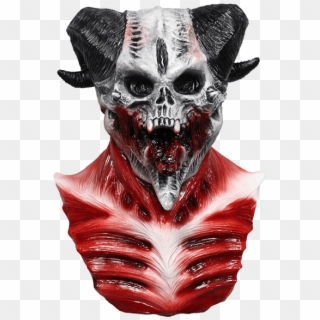 Brand New Latex Devil Skull Mask - Scary Devil Mask, HD Png Download