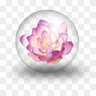 Crystal Ball Of Angela - Purple Blue Red Lotus Flower, HD Png Download