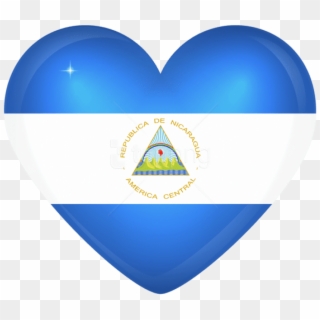 Free Png Download Nicaragua Large Heart Flag Clipart - Kuwait National Day Png, Transparent Png