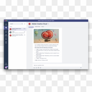 The Bot Provides A Way For Users To Retrieve Creative - Microsoft Teams Bot Card, HD Png Download