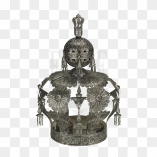 #filigree #silver #torah #crown - Statue, HD Png Download