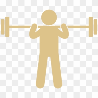 Weightlifter-gold, HD Png Download