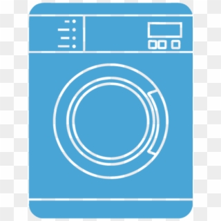 Washing Machine - Blue Washing Machine Icon Png, Transparent Png