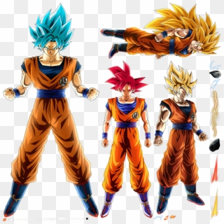 Boiling Power Super Saiyan Goku, Super Saiyan 2 Goku, - Dokkan Battle Goku Blue, HD Png Download