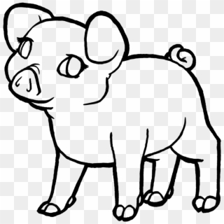 Piglet Lineart By Megarose On Clipart Library - Cartoon, HD Png Download