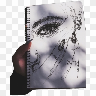 #aesthetic #tumblr #drawings - Sketch, HD Png Download
