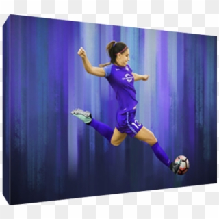 Details About Orlando Pride Star Alex Morgan Poster - Jumping, HD Png Download