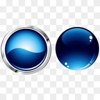 Button, Printing, Blue, Computer Wallpaper Png Image - Blue Button Transparent Background, Png Download