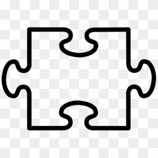 Jigsaw Puzzle Puzzle Shape Part Piece Solution - Puzzle Clipart Black And White, HD Png Download