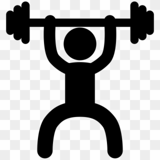Weightlifter Frontal Silhouette Svg Png Icon Free Download - Weightlifter Icon, Transparent Png
