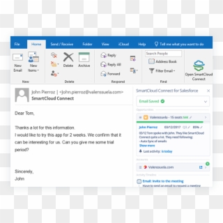 Salesforce Outlook Plugin - Outlook.com, HD Png Download