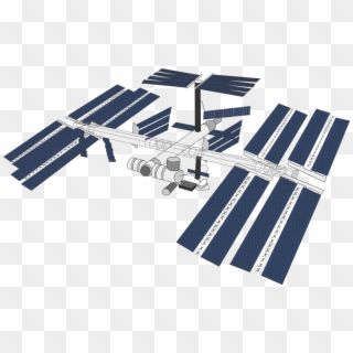 Clip Arts Related To - International Space Station Cartoon, HD Png Download