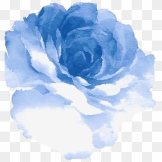 Watercolor Blue Flowers - Blue Watercolor Flower Png, Transparent Png