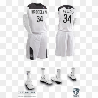 Brooklyn Nets - Jersey Design Basketball White, HD Png Download