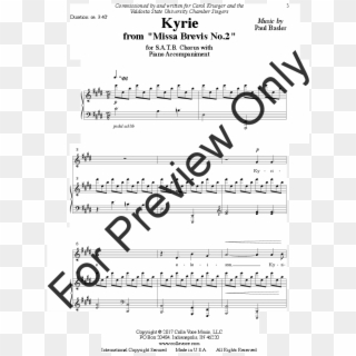 Click To Expand Kyrie Thumbnail - Sheet Music, HD Png Download