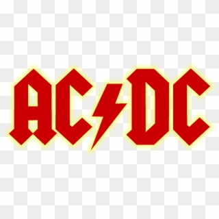 Acdc Logo Bandout Yellow - Ac Dc, HD Png Download