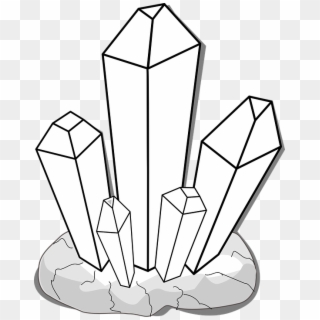 Crystals Clipart Black And White - Clip Art, HD Png Download