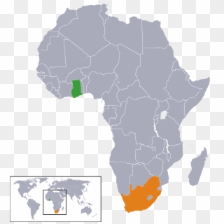 Ghana South Africa Locator - Ghana In Africa, HD Png Download